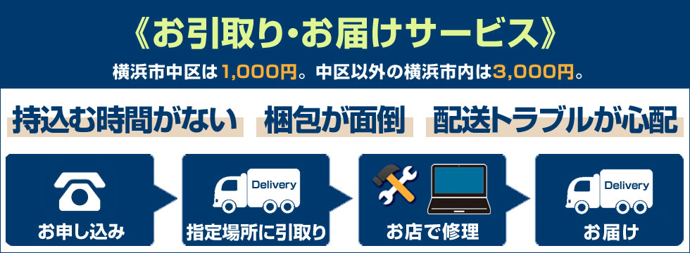 お引取り・お届けサービス